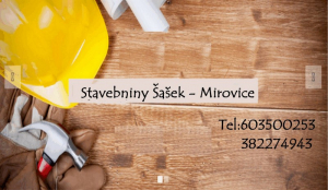 Stavebniny Mirovice - prodej stavebního materiálu, písek, drť, střešní krytiny